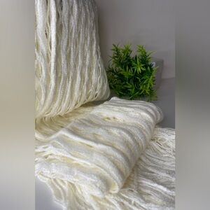 Modernly Chic Pastel Cream Scarf